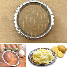 Ustensiles de cuisine ZKCCNUK Presse-pommes de terre manuelle - Coupe-purée en acier inoxydable - Déstockage