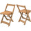 Seconique 2 Pack Folding Dining Chairs with High Back Wax 1
