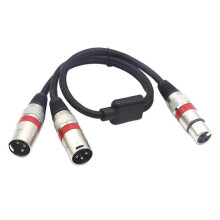 3-Pin XLR Microphone Splitter Y-Adapter Extension Cable