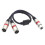 3-Pin XLR Microphone Splitter Y-Adapter Extension Cable 1