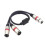 3-Pin XLR Microphone Splitter Y-Adapter Extension Cable 4