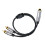 Audio Speaker Y Adapter Splitter Cable Black Versatile Professional Efficient 1
