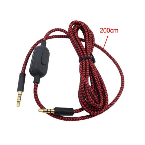 Gaming Headset Cable Audio AUX Splitter Cable Braided Wire Easy to Use High 1