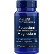 Life Extension Potassium with Extend-Release Magnesium Vegicaps 60