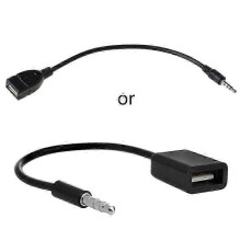 Portable 3.5mm to USB Converter Cable Connect to the Aux Interface of the Car Walkbee A-F