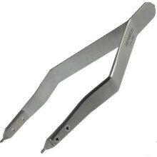 Bergeon 7825 Metal Band Clasp Pliers Spring Bar Grain Pliers Stainless Steel Ergonomic Watch Maker Tool, Silver