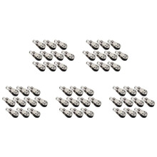 50 PCS Marine Boot Riemenscheibenblöcke Seil Edelstahl 316 Kajak Kanu Trolley Kit Nylon Pad Augen Boot Zubehör