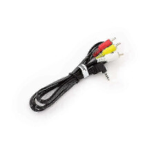 Audio Video Composite Kabel kompatibel mit Panasonic NV-GS250, NV-GS230, NV-GS280, NV-GS27, NV-GS22, NV-GS3 Kamera, Digitalkamera 1schwarz SZRH