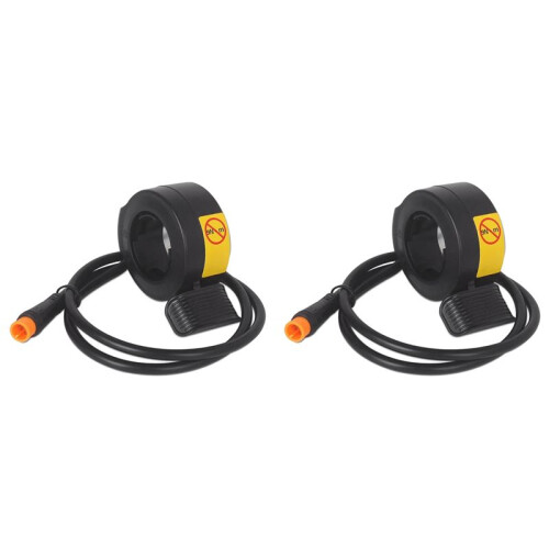 2X Ebike Thumb Finger Trigger Throttle 3 Pin Left Right Throttle Accelerator 22mm for E-Motorcycle-A