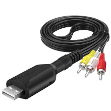 RCA AV Cable 3RCA to USB 2.0 Video and Audio Acquisition Card Wire Male to Male
