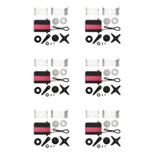 6X 150KG 12V RDS51150 Double-Shaft Digital Metal Robotic Servo with U Mounting Bracket Waterproof 270 Degree