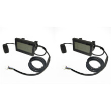 2X Ebike 24V 36V 48V 72V KT LCD3 LCD Display Electric Bicycle Meter, Waterproof