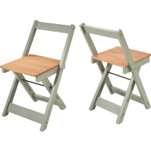 2 Pack Folding Dining Chairs with High Back Green