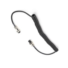 Microphone Cable 8 Pin Female Desktop PVC Mic Cable Replacement for Yaesu MD‑1 MD‑100 MD‑200