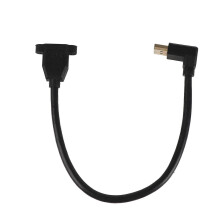 Displayport Male to Displayport Female Support 8K At 60HZ 4K At 120HZ 90 Elbow Displayport 1.4 Cable 0.3meter for Display