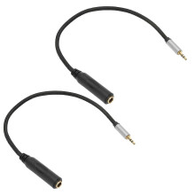 3.5mm Male to 6.35mm Female Cable Lossless 1/4in to 1/8in Instrument Cable for Headphone Mixer Home Stereo 11.8 Inch