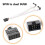 USB 2.0 9Pin to 2x 9 Pin Shielded Cable for Mainboard Eliminates Interference 3
