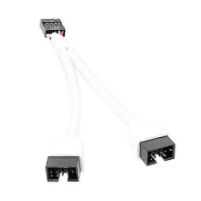 USB 2.0 9Pin to 2x 9 Pin Shielded Cable for Mainboard Eliminates Interference