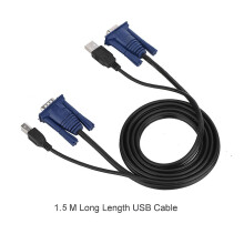 1.5M USB 2.0 KVM Switch Cable Multi Functional Cable Convenient for PC Computer