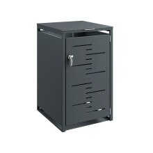 SoBuy Armoire métallique gris foncé 69x80x116 cm