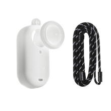 Schutzhülle für Kameragehäuse + Objektivdeckel + Trageschlaufe für Insta360GO3S, Wärmeableitungsgehäuse kompatibel mit GO3S