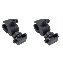 2X Motorcycle Scooter Handlebar Radio Holder,Bike Walkie Talkie Mount Clamp for Talkabout Midland Radio