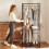 SoBuy Dark Gray Coat Rack with Wheels 8