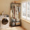 SoBuy Dark Gray Coat Rack with Wheels 7
