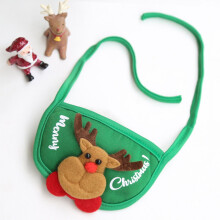 Kerstmuts en -sjaal met geweien voor huisdieren, geschikt voor kleine katten en honden, gebreide muts met rendiermotief en lichtjes.