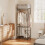 SoBuy Dark Gray Coat Rack with Wheels 4