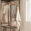 SoBuy Dark Gray Coat Rack with Wheels 12