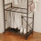 SoBuy Dark Gray Coat Rack with Wheels 13