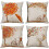 Pieces Cushion Cover Autumn Maple Leaf Pattern Decorative Pillow Case Cotton 1