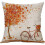 Pieces Cushion Cover Autumn Maple Leaf Pattern Decorative Pillow Case Cotton 4