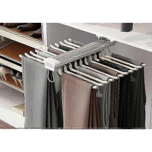 Pull Out Trousers Pants Hanger Rack Clothes Organizer