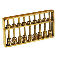 Miniature Metal Craft Abacus Ornament Brass Ancient Abacus Figurine Decoration