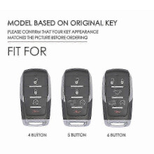 (Brown) For Dodge Ram 6-button C163 Car Key Leather Protective Case 2025