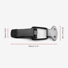 8Pcs Universal Black Car Bumpers Trunk Hatch Lids Release Fasteners Kit Hood Pin Lock Clasp Clip Kit 80x26.7mm