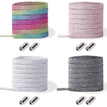1 Pair Rainbow Shoelaces for Sneakers Boots Sport Shoes Elastic Fashion Shoe