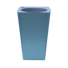 Pot de fleurs carré haut à arrosage automatique pour intérieur et extérieur, idéal pour terrasse, jardinage décoratif et décoration