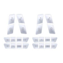 24Pcs Car Door Memory Lock Buttons Covers Stickers for CLA/GLA/GLK/GLE/CLS/GL/ML/A/B/E