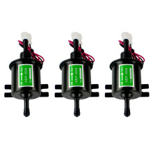 3X Universelle 12 V Hochleistung Elektro Kraftstoff Pumpe Metall Festbenzin Inline Kraftstoff Pumpe Benzin Transfer Pumpe 12 Volt HEP-02A