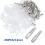 400PCS Male/Female Spade Crimp Terminals Electrical Insulating Sleeve Wire Wrap Connector, 2.8MM 3