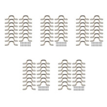 75Pcs Stainless Steel Peck Plate Eye Plates Ceiling Hook Kayak Eye Plate Kayak Pad for Kayak Canoe, Kayak Canoe Rigging