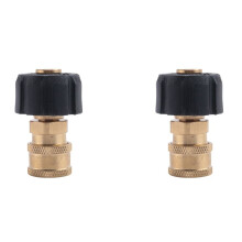 2Pc 1/4 Ă M22 Connecteur Rapide Haute Pression Rondelle de Voiture Raccord Rapide Raccords D'Adaptateur de Tube D'Eau