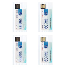 4X TempU05 Enregistreur de Données de Température 60 Jours Analyseur de Température Jetable PDF USB