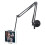 2X Adjustable Bracket Wall Mounted Microphone Support Fixed Base Punching Holes Universal Microphone and Light Holder 7