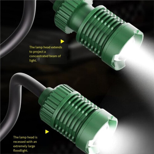 Rechargeable Magnetic Portable LED Work Light with 360 Flexible Gooseneck Design Hook Work Flashlight 2