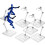 20pcs Clear Action Figure Stand,Display Holder Base Doll Model Figure Support Stand Doll Model Support Stand 3