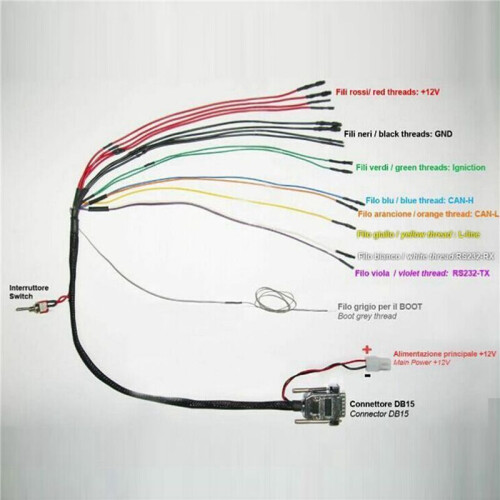 4X Car MPPS V18 Version V18.12.3.8 Breakout Tricore Cable ECU Programming Multi-Connector OBD 16PIN Bench Pinout Cable 2